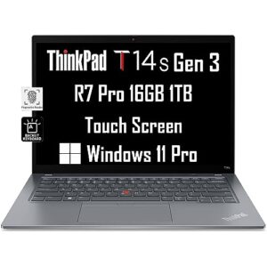 lenovo thinkpad t14s gen 3 14" fhd+ touchscreen (amd ryzen 7 pro 6850u , 16gb ram, 1tb ssd, (8-core beat i7-1185g7)) business laptop, backlit kb, fingerprint, fhd webcam, 3-yr wrt, win 11 pro