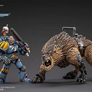 HiPlay JoyToy × Warhammer 40K Officially Licensed 1/18 Scale Science-Fiction Action Figures Full Set Series -Space Wolves Thunderwolf Cavalry Bjane