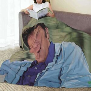 Flannel Blanket Eddy Arnold Soft Lightweight Throw Blanket Warm Durable Sofa Couch Decor Beding 50"X40"