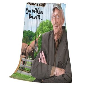 Flannel Blanket Mel Tillis Soft Lightweight Throw Blanket Warm Durable Sofa Couch Decor Beding 50"X40"