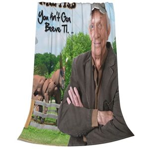 Flannel Blanket Mel Tillis Soft Lightweight Throw Blanket Warm Durable Sofa Couch Decor Beding 50"X40"