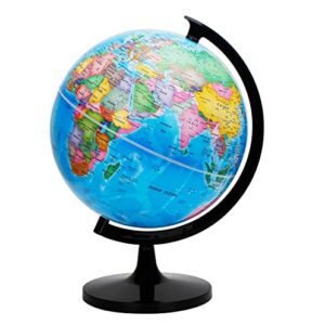 Exerz 12" World Globe - Political Map Educational Globe - DIY Self Assembled School Globe for Classroom