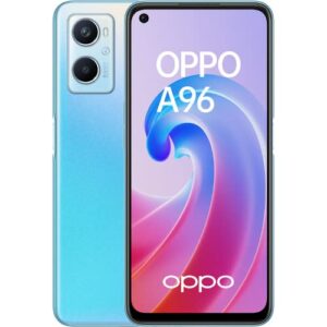 OPPO A96 Dual-SIM 128GB ROM + 6GB RAM (GSM Only | No CDMA) Factory Unlocked 4G/LTE Smartphone (Blue) - International Version