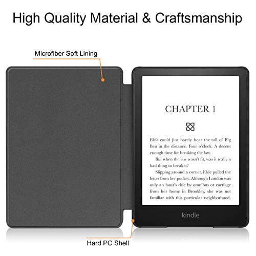 Case Compatible with Kindle Paperwhite Case Fits 10th Generation 2018 Released eBook Reader Covers Smart Accessories PU Leather Kindle Covers - Book Cover