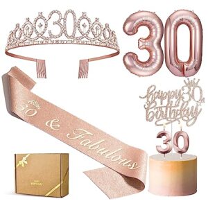 phd cake 30th birthday decorations for her,30th birthday sash,crown/tiara, birthday candles,cake toppers, 30 number balloon