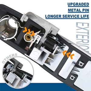 APPERFiT Exterior Door Handle (Upgraded) Chrome Compatible with 2007-2013 Chevy Chevrolet Silverado Suburban Tahoe Avalanche, GMC Sierra Yukon, Cadillac Escalade Replaces 22738721 22738722 22738725