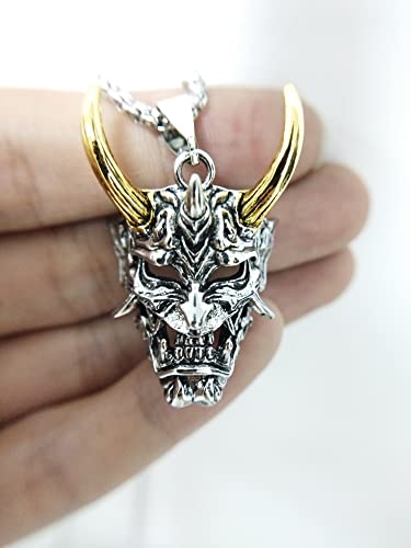 Ghost samurai.Mask pendant