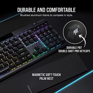 Corsair K70 RGB PRO Wired Mechanical Gaming Keyboard CH-9109414 -Cherry MX RGB Speed Switches: Linear and Rapid(Renewed)