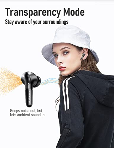 Audiovance Euphony 501 Wireless Earbuds Bluetooth Headphones for iPhone and Android, Active Noise Cancelling Wireless Ear Buds (EU501)