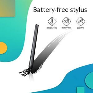 LetSketch Graphics Drawing Tablet 8.4 x 5.6 Inches Ergonomic 8192 Levels Battery-Free Stylus Pen Tablet 5 Customized Shortcut Keys Compatible with Windows/Mac OS/Android for Teachers Students Creators