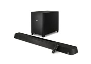 polk magnifi max ax 5.1.2 channel sound bar with 10" wireless subwoofer (2022 model), dolby atmos and dts:x certified, polk's patented voiceadjust & sda technologies, easy setup,black