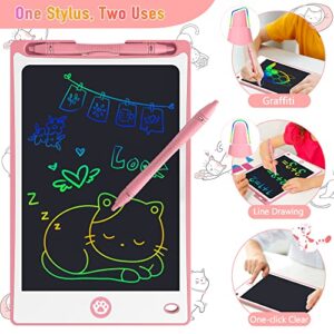 Hockvill LCD Writing Tablet for Kids, 8.8 Inch Learning Toys for 3 4 5 6 7 Year Old Girls Boys, Toddlers Doodle Board, Reusable Drawing Pad Travel Essentials, Christmas Birthday Gift for Children