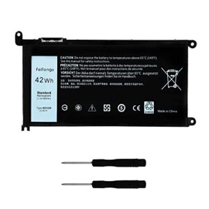 wdxor replacement laptop battery compatible with dell inspiron 13 14 15 5000 7000 series 5368 5378 5565 5567 5568 5578 7368 7378 7560 7570 7579 7569 latitude 3189 3480 3580 3379 vostro 5468d series