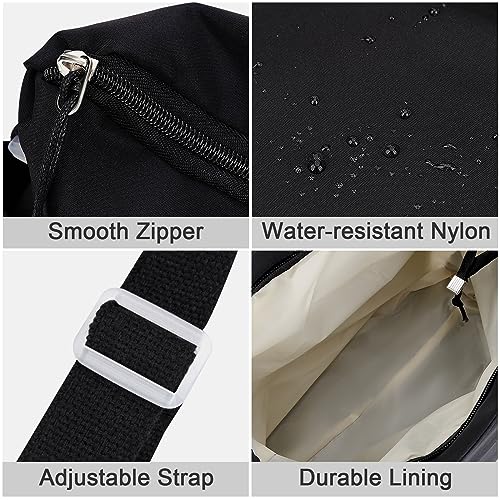 Aesthetic Messenger Bag with Stuffed Pendant and Pins Kawaii Crossbody Bag for Women nylon Messenger Bag Japanese Ita Bag Casual Shoulder Bag