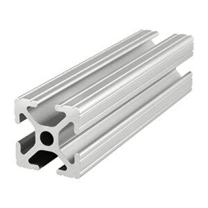 8020, 1010, 10 series 1 inch x 1 inch t-slotted aluminum extrusion diy extruded linear slot bar rail 80/20 (89" long, clear anodize)