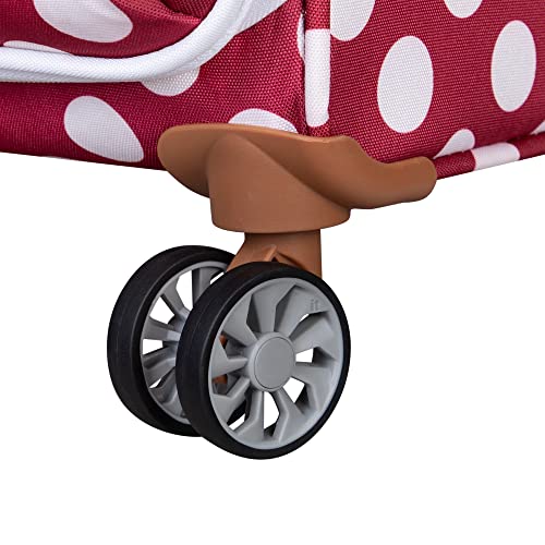 it luggage Summer Spots 30" Softside Checked 8 Wheel Lightweight, Red