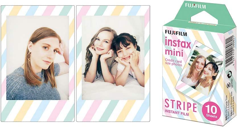 Fujifilm Instax Mini Stripe Instant Film 6 Packs of 10 Shots Bulk Pack