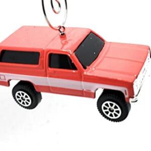 Christmas Ornament for 1979 Chevy K5 Blazer Red White