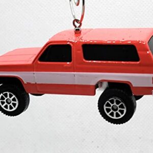 Christmas Ornament for 1979 Chevy K5 Blazer Red White