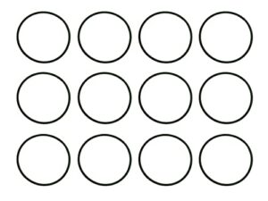 float bowl gasket for briggs & stratton engines with walbro lmt carburetors replaces briggs & stratton 281165s (pack of 12)