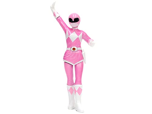 Jada Toys Mighty Morphin Power Rangers 1:24 Toyota FT-1 Concept Die-cast Car w/ 2.75" Pink Ranger Figure, Toys for Kids and Adults