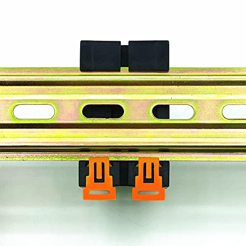 Jienk Screw Terminal Block Power Distribution Module, 30A DIN Rail Mounting Terminal Block Distribution Breakout Board for PLC Servo Power Amplifier (1 in 4 Out)