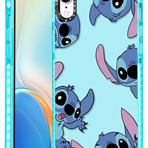 Jowhep Stitc for iPhone XR Case Cute Cartoon Character Girly for Girls Kids Teens Phone Cases Cover Fun Unique Kawaii Cool Shockproof Soft TPU Bumper Protective Case for iPhone XR 6.1 Inches