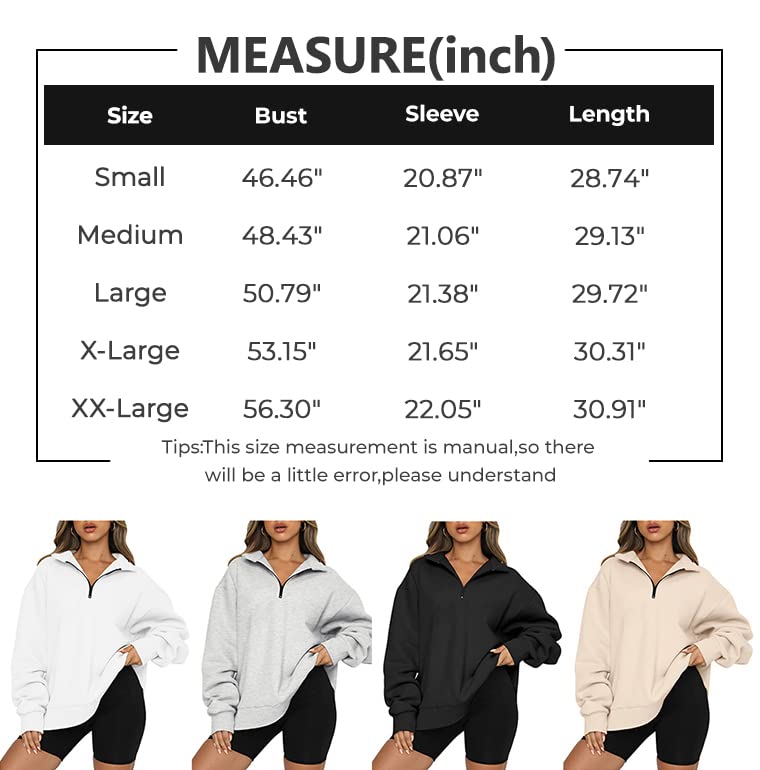 Trendy Queen Womens Oversized Half Zip Pullover Long Sleeve Sweatshirts Quarter Zip Hoodies Sweaters Teen Girls Fall Y2K Clothes Lightgreen