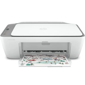 hp deskjet 27 22 all-in-one wireless color inkjet printer, white - print, scan, copy - 1200 x 1200 dpi, flatbed scanner, icon lcd display, wifi, bluetooth, usb connectivity, cbmoun printer cable