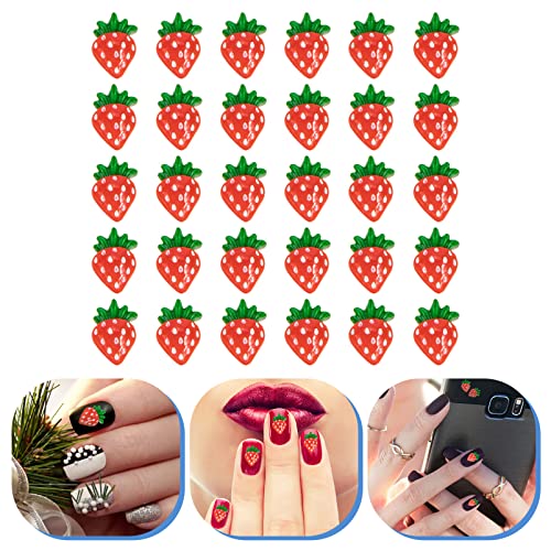 Nail Jewels Nail Jewels 30Pcs 3D Fruits 3D Nail Fruits Charms 3D Nail Rhinestones Fruits Nail Studs Nail Art Charms Decoraciones para Uñas Acrilicas Decoraciones para Uñas Acrílicas