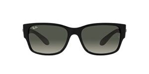 ray-ban rb4388 square sunglasses, black/grey gradient, 55 mm