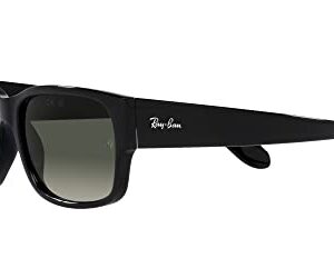 Ray-Ban RB4388 Square Sunglasses, Black/Grey Gradient, 55 mm