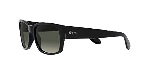 Ray-Ban RB4388 Square Sunglasses, Black/Grey Gradient, 55 mm