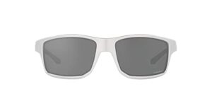 oakley men's oo9449 gibston square sunglasses, x silver/prizm black, 60 mm