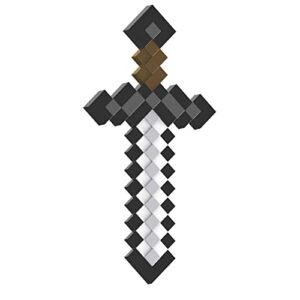 Mattel Minecraft Iron Sword, Life-Size Role-Play Toy & Costume Accessory Inspired by the Video Game, Multicolor