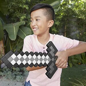 Mattel Minecraft Iron Sword, Life-Size Role-Play Toy & Costume Accessory Inspired by the Video Game, Multicolor