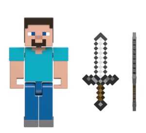 minecraft toys 3.25-inch action figures collection figure, accessory and portal piece collectible gifts for kids