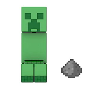 Mattel Minecraft Toys 3.25-Inch Action Figure, Creeper With Accessory & Portal Piece, Toy Collectible Inspired By Video Game