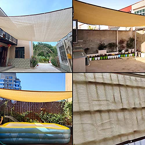 Junkogo Shade Cloth 90% 10x10ft Sun Shade Mesh Netting Cover for Pergola, Garden, Outdoor, Patio, Deck, Backyard