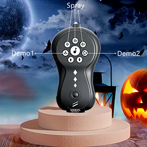 sumsync Remote Control Spider Kids Toys - Realistic RC Spider, Music Effect, LED Light, Toys for 3 4 5 6 7 8 9 10 11 12+ Year Old Boys/Girls, Gifts for Halloween Christmas Birthday