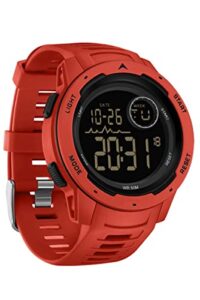 findtime men's digital watch 50m waterproof tactical watch backlight stopwatch alarm 12/24h sport outdoor wrist mens watch