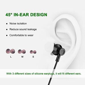 Slowbull 3 Pack wired Earbuds,In-ear headphones with microphone，Wired Earphones with sound insulation,High-definition, pure sound, suitable for smart phone, Android,iPod、iPad、 PC and other 3.5mm jacks