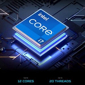 Acer Predator Orion 3000 PO3-640G-UR11 Gaming Desktop | 12th Gen Intel Core i7-12700F 12-Core | NVIDIA GeForce RTX 3060 | 16GB DDR4 | 512GB SSD | 1TB HDD | Intel Wi-Fi 6E | Keyboard & Mouse,Black