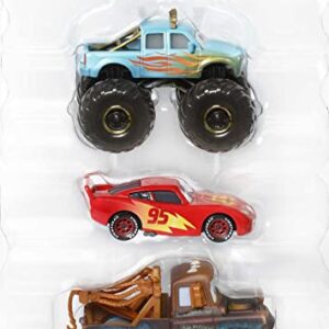 Mattel Disney and Pixar Cars Mini Racers 3-Pack of Small Die-Cast Toy Cars & Trucks Inspired by Favorite Characters (Styles May Vary) (Amazon Exclusive)