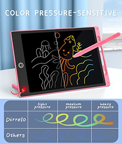 LCD Writing Tablet for Kids, 2Pck Drawing Tablets Toddler Toys Doodle Board 12 inch Writing Pad Drawing Tablet, Boys Girls Gift Trip Travel Essentials Learning Games 3-5 6-8 9-12 Year Old, Blue+Pink