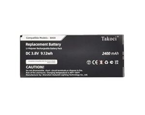 takoci cp-batt-8821 replacement battery for cisco 8821, cp-8821-ex-k9-bun, cp-8821-k9-bun, wireless ip phone 8821, 3.8v 2400mah