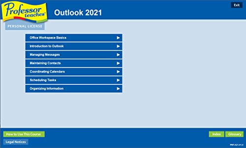 Professor Teaches Office 2021/365 & Windows 11 with Skill Assessment - Interactive Training for Word, Excel, PowerPoint, Outlook, Access, Publisher & More! - CD/DVD