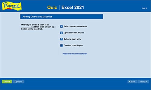 Professor Teaches Office 2021/365 & Windows 11 with Skill Assessment - Interactive Training for Word, Excel, PowerPoint, Outlook, Access, Publisher & More! - CD/DVD