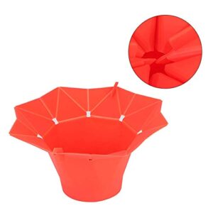 Microwave Silicone Popcorn Popper Collapsible Popcorn Maker Bowl with Folding Lid Handle Home Kitchen Tool Red Dishwasher Safe