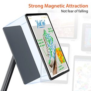 KU XIU Magnetic iPad Pro 12.9 Stand, Foldable Arm Tablet Holder for Working and Drawing, Multi-Node Adjustable Premium Portable iPad Mount Only for iPad Pro 12.9 3rd/4th/5th/6th Generation-Gray